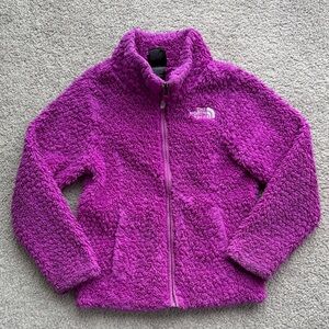 North Face magenta fleece jacket - warm and cuddly